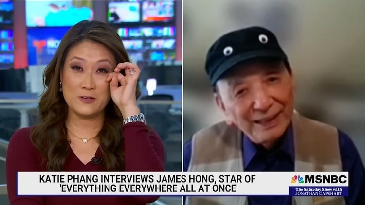 Katie Phang Tearing Up During Interview with James Hong