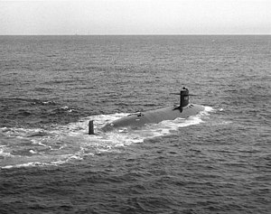 USS Thresher (SSN-593) underway, 30 April 1961